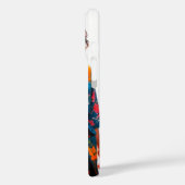 Vibrant Floral Kimono iPhone 16 Coque (Verso / Gauche)