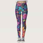 Vibrant Floral Leggings (Devant)