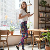 Vibrant Floral Leggings