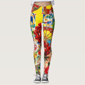Vibrant Floral & Motif baroque Dolce Leggings (Devant)