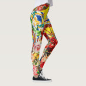 Vibrant Floral & Motif baroque Dolce Leggings (Droite)
