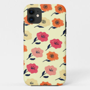 Vibrant Floral Pattern iPhone 11 Hoesje