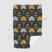 Vibrant Floral Pattern Golfhanddoek (Insitu)