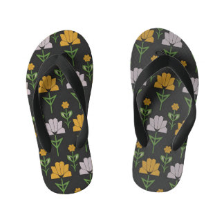 Vibrant Floral Pattern Kinder Teenslippers