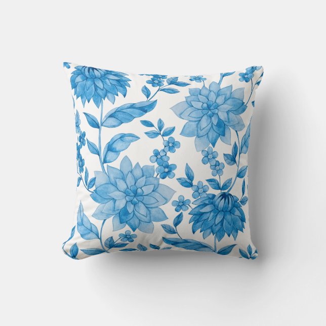 Vibrant floral pattern  kussen (Voorkant)