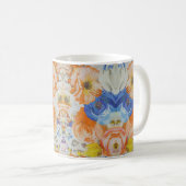 Vibrant Floral Pattern Mug (Devant droit)