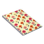 Vibrant Floral Pattern Notitieboek (Rechterzijde)