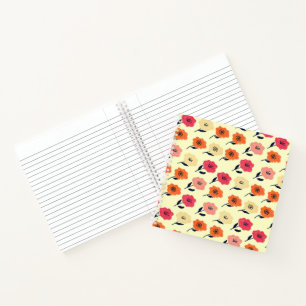 Vibrant Floral Pattern Notitieboek