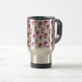 Vibrant Floral Pattern Reisbeker (Voorkant rechts)