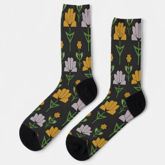 Vibrant Floral Pattern Sokken
