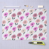 Vibrant Floral Pattern Tissuepapier (Craft)