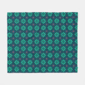 Vibrant Floral Seamless Pattern Fleece Deken (Voorkant (Horizontaal))