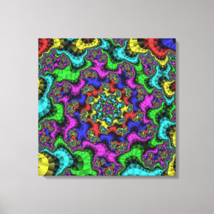 Vibrant Floral Sprinkles Canvas Afdruk