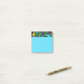 Vibrant Floral Sprinkles Post-it® Notes (Op bureau)