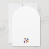 Vibrant Floral Watercolor Arch Wedding Invitation (Dos)