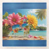 Vibrant Flowers Onderzetter (Voorkant)