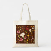 Vibrant Flowers Tote Bag (Achterkant)