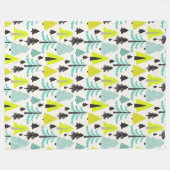 Vibrant Forest ⎢ Fleece Blanket (Voorkant (Horizontaal))
