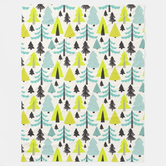Vibrant Forest ⎢ Fleece Blanket Deken (Voorkant)