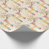 "Vibrant Friendship Vibes" Cadeaupapier (Hoek)