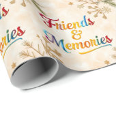 "Vibrant Friendship Vibes" Cadeaupapier (Rol Hoek)