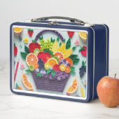 Vibrant Fruit Basket Lunchbox Design (En situation)