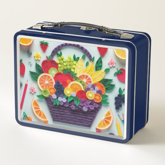 Vibrant Fruit Basket Lunchbox Design (Dos)