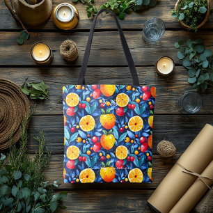 Vibrant Fruit Medley Wellness Canvas tas