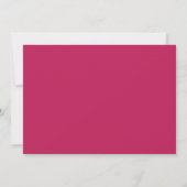 Vibrant Fuchsia Pink Floral Spring Garden Save The Date (Achterkant)