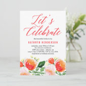 Vibrant Garden Bridal Shower Kaart (Staand voorkant)