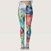 Vibrant Garden Symphony Leggings (Voorkant)