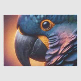 Vibrant Gaze: Macro Portret van een kleurrijke pap Tissuepapier
