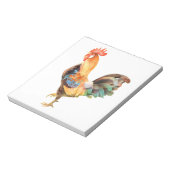 Vibrant gekleurd Rooster Notitieblok (Gedraaid)