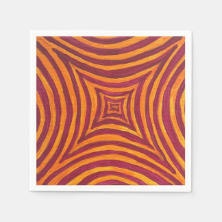 Vibrant Geometric Art Fabric Napkin Servet