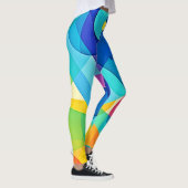 Vibrant Geometrisch Abstract Leggings (Rechts)