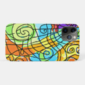 Vibrant geometrisch patroon Case-Mate iPhone case (Achterkant (horizontaal))