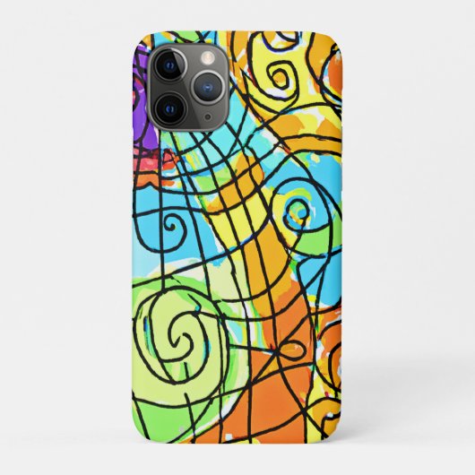Vibrant geometrisch patroon Case-Mate iPhone case (Achterkant)