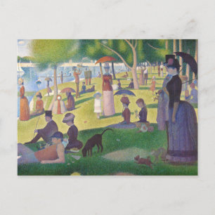 Vibrant Georges Seurat Sunday namiddagmiddag Briefkaart