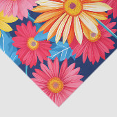 Vibrant Gerbera Daisies Flowers Plant Tissuepapier (Detail)