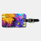 Vibrant Gerbera Daisy Bouquet Bagagelabel (Voorkant horizontaal)
