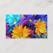 Vibrant Gerbera Daisy Bouquet Visitekaartje (Achterkant)