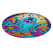 Vibrant Ghost Cartoons Art Snijplank (Hoek)
