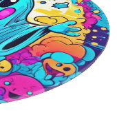 Vibrant Ghost Cartoons Art Snijplank (Hoek)