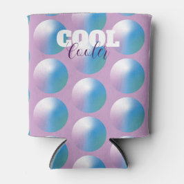 Vibrant gradient circles Geometric Modern Blue. Blikjeskoeler