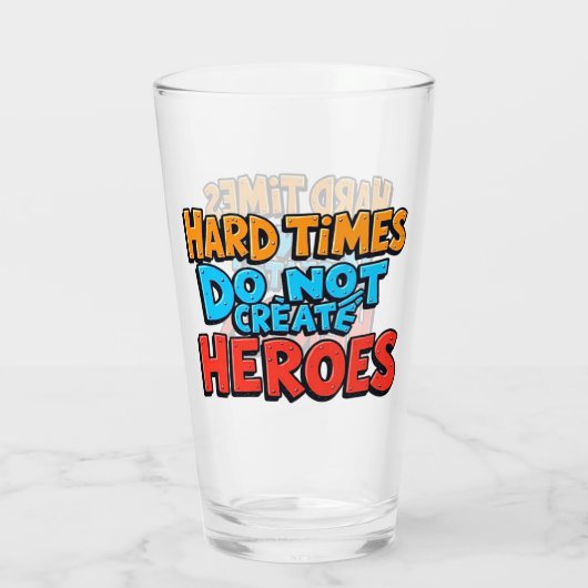 Vibrant Gradient Typographical Create Heroes  Glas (Achterkant)