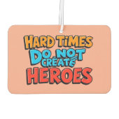 Vibrant Gradient Typographical Create Heroes Luchtverfrisser (Achterkant)