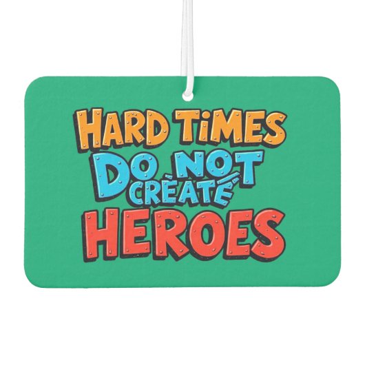 Vibrant Gradient Typographical Create Heroes Luchtverfrisser (Voorkant)