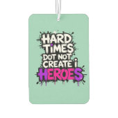 Vibrant Gradient Typographical Create Heroes Luchtverfrisser (Achterkant)