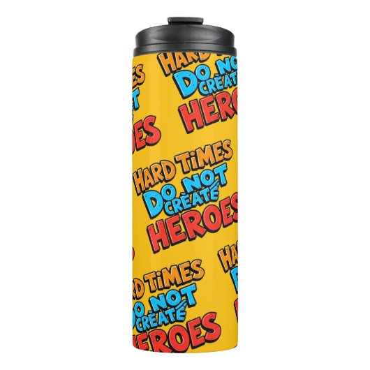 Vibrant Gradient Typographical Create Heroes  Thermosbeker (Voorkant)