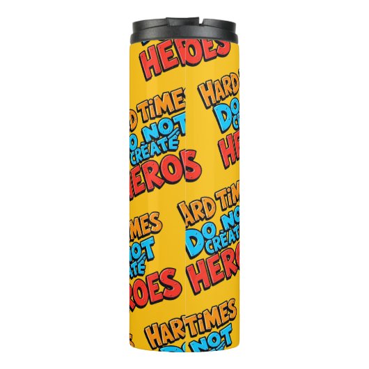 Vibrant Gradient Typographical Create Heroes  Thermosbeker (Achterkant)